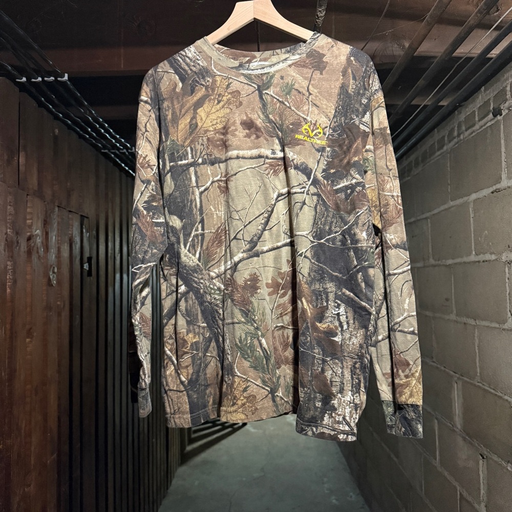 Realtree Camo Long Sleeve Shirt Hunting Mossy Oak Style XL